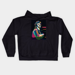 Abstract Chick Corea in WPAP Kids Hoodie